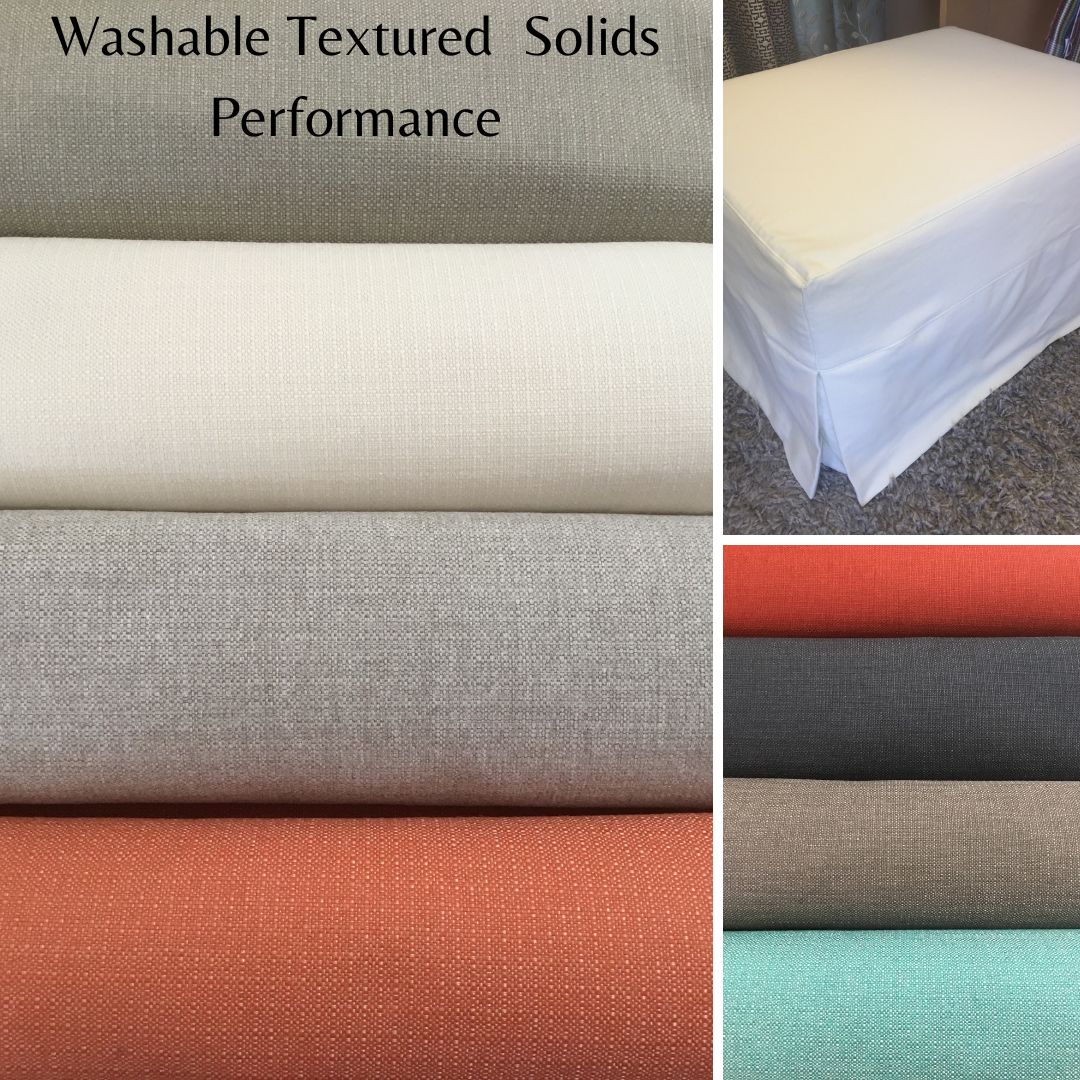 Washable Performance Ottoman Slipcovers