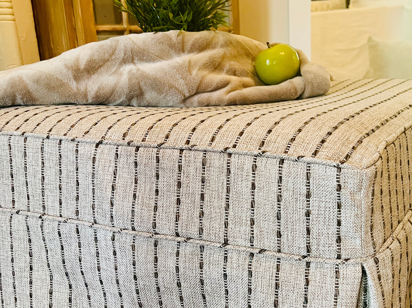 Performance Raffia Tradition Ottoman or Daybed Slipcover