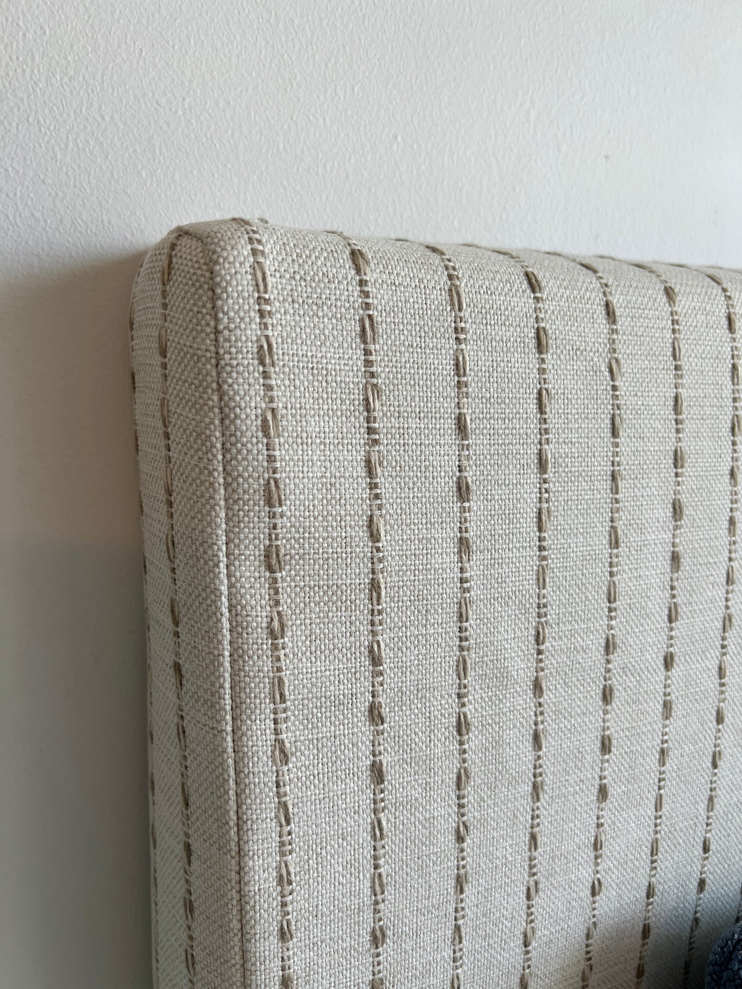 Custom Performance Grain Headboard Slipcover