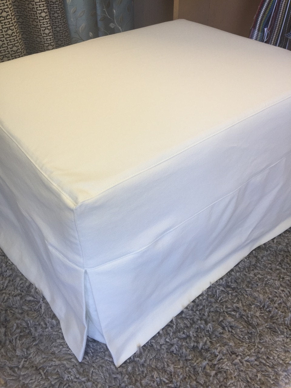 Any Style Custom Ottoman or Daybed Slipcovers Using your Fabric