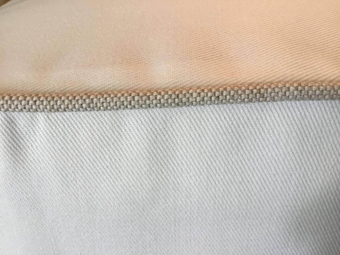 Contrasting Border Ottoman Slipcover