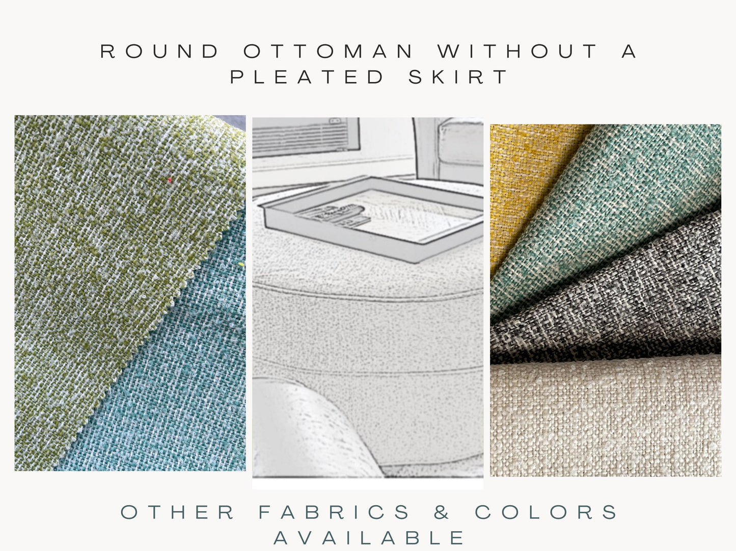 Modern Round Ottomans