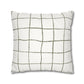 Novi Modern Faux Suede Throw Pillowcase - Stylish Grid Design for Cozy Home Decor