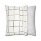 Novi Modern Faux Suede Throw Pillowcase - Stylish Grid Design for Cozy Home Decor