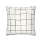 Novi Modern Faux Suede Throw Pillowcase - Stylish Grid Design for Cozy Home Decor