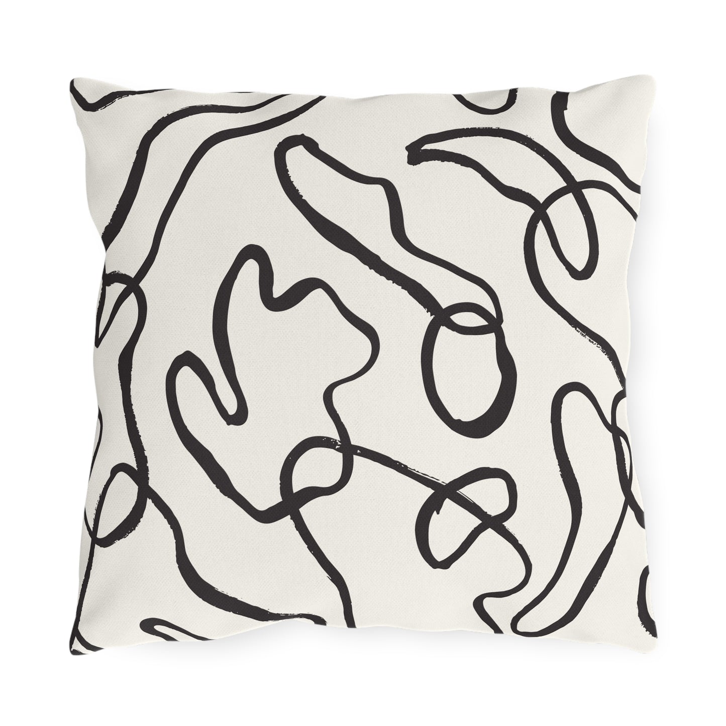 Modern Swirl Outdoor Pillow - Stylish Patio Decor