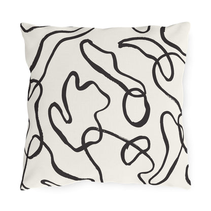 Modern Swirl Outdoor Pillow - Stylish Patio Decor