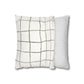 Novi Modern Faux Suede Throw Pillowcase - Stylish Grid Design for Cozy Home Decor