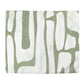 Modern Abstract Microfiber Duvet Cover - Green and White Design for Cozy Bedrooms