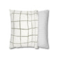 Novi Modern Faux Suede Throw Pillowcase - Stylish Grid Design for Cozy Home Decor