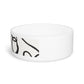 Stylish Modern Black and off white Pet Bowl