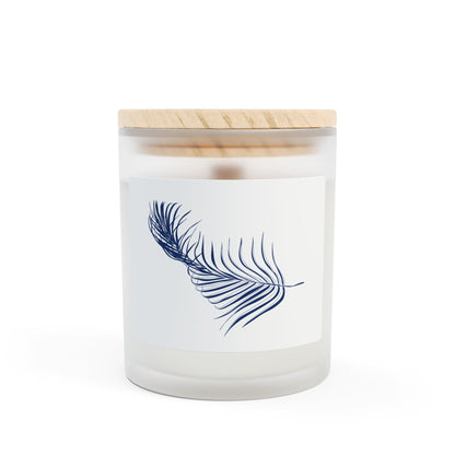 Serene Pine Leaf Candle - 11oz Frosted Glass