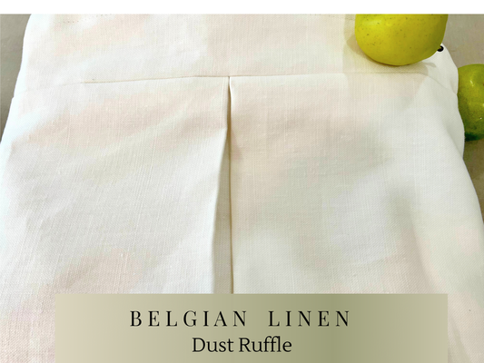 Lined Belgian Linen Tailored Dust Ruffle