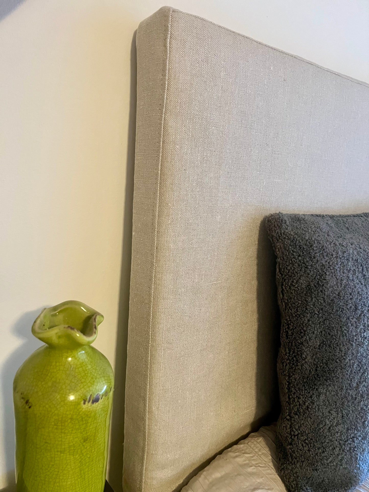 Belgian Linen Headboard Slipcover