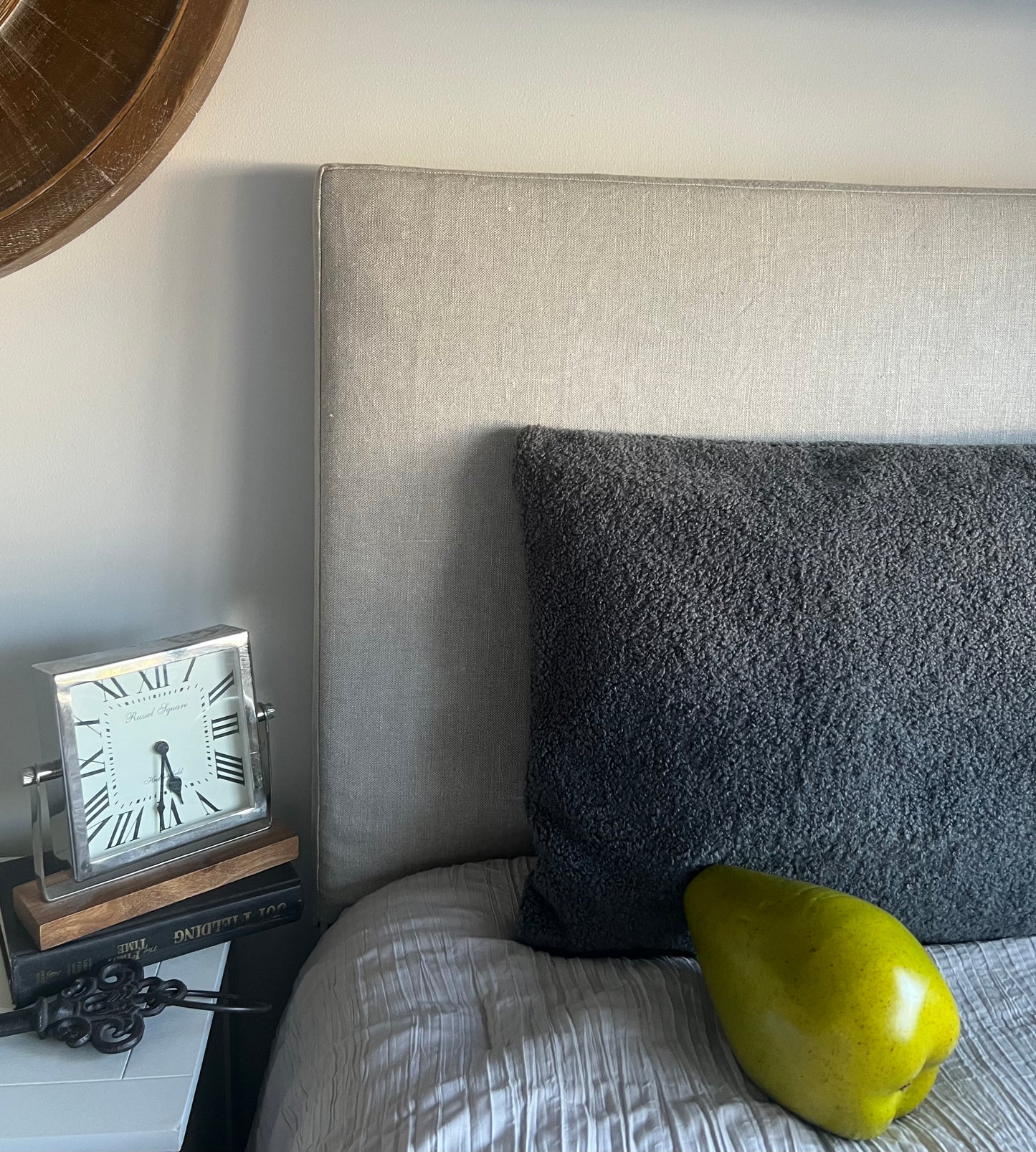 Belgian Linen Headboard Slipcover