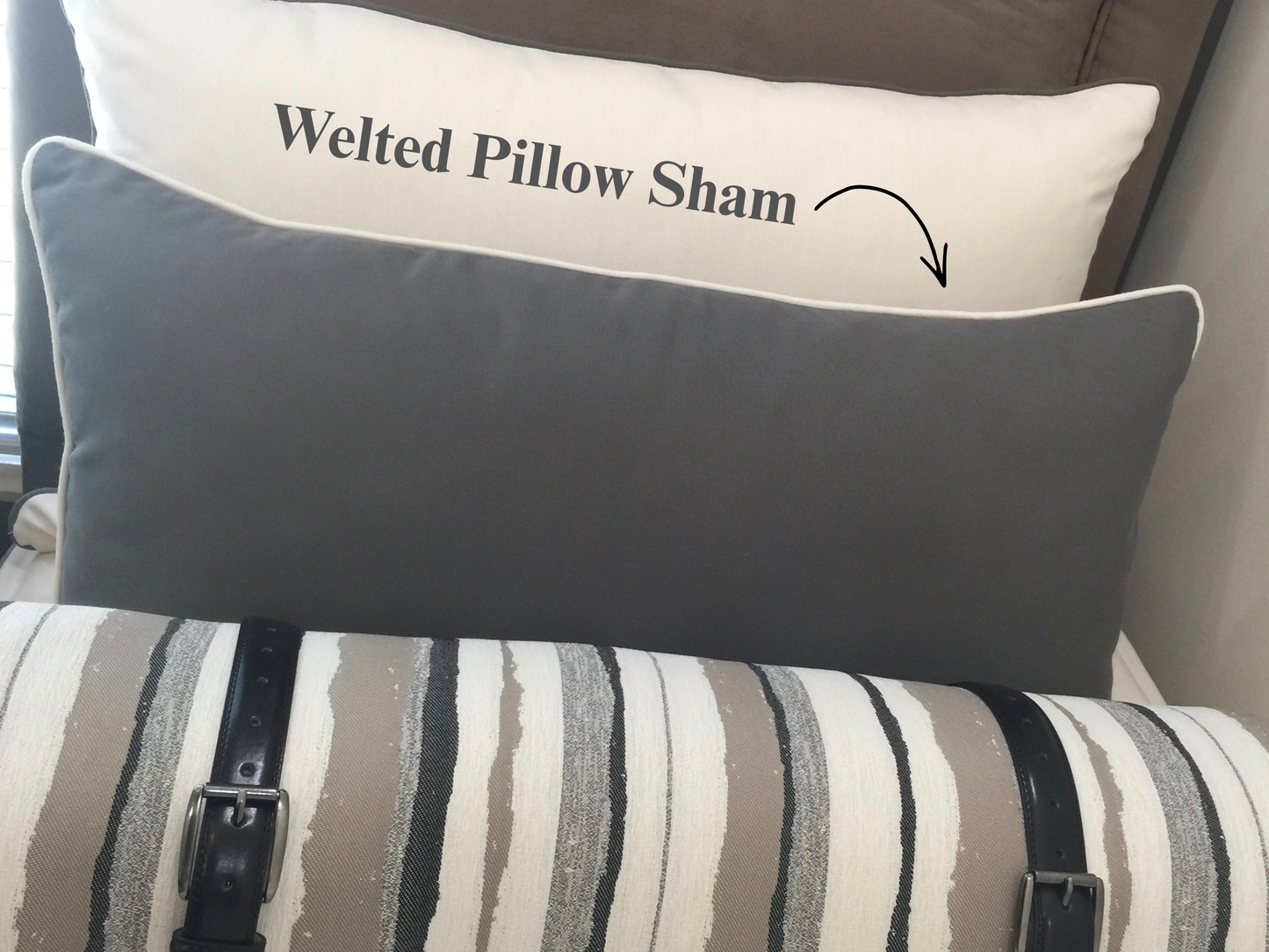 Custom Bed Shams and Neckrolls