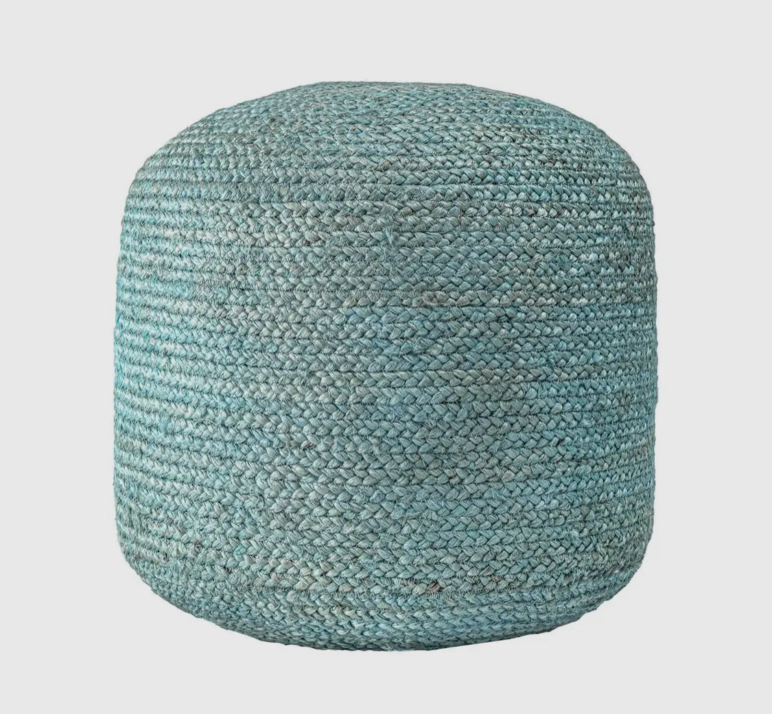 Cork Braided Pouf