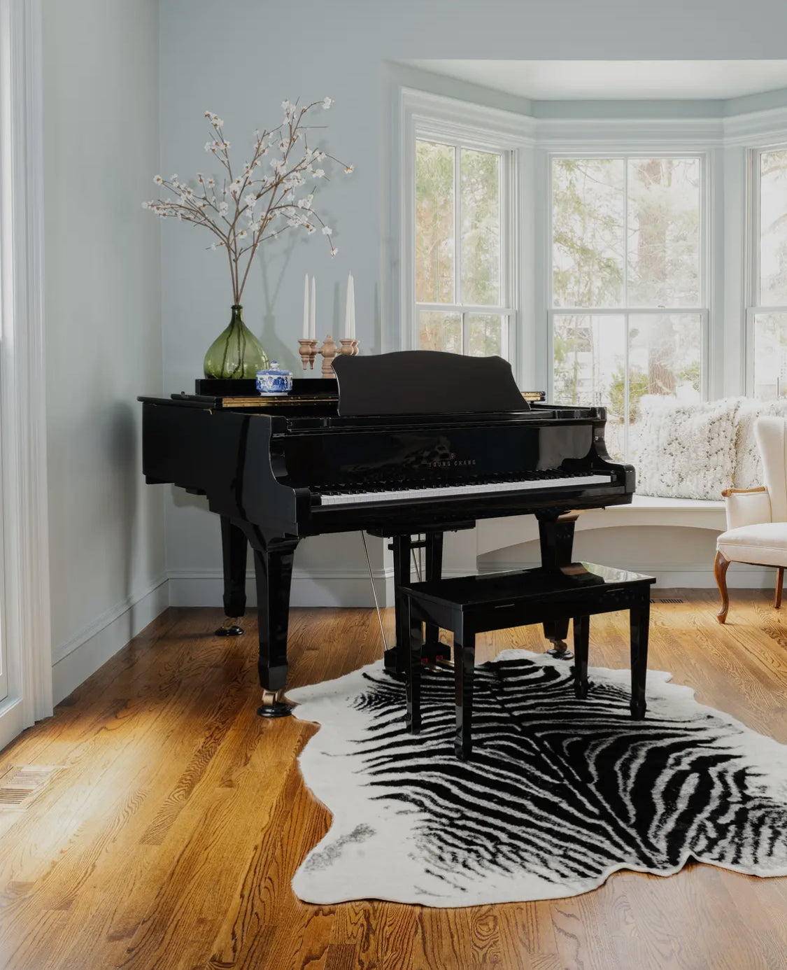 Acadia Zebra  Faux Hide Rug