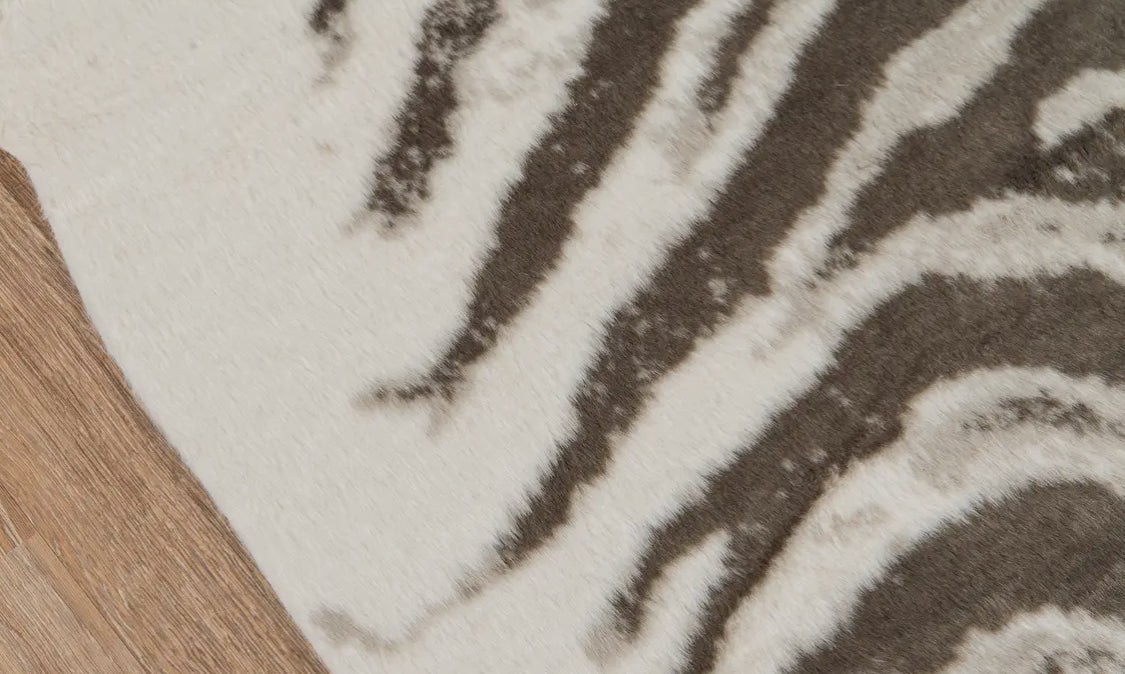 Acadia Zebra  Faux Hide Rug