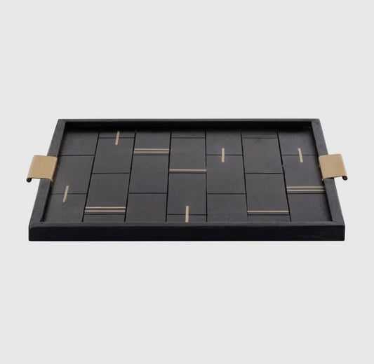 Hurst Decorative Inlayed Mango Wood Tray