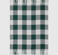 Cotton Check Throw — Black