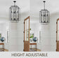 8 - Light Industrial Farmhouse Lantern Pendant Chandelier