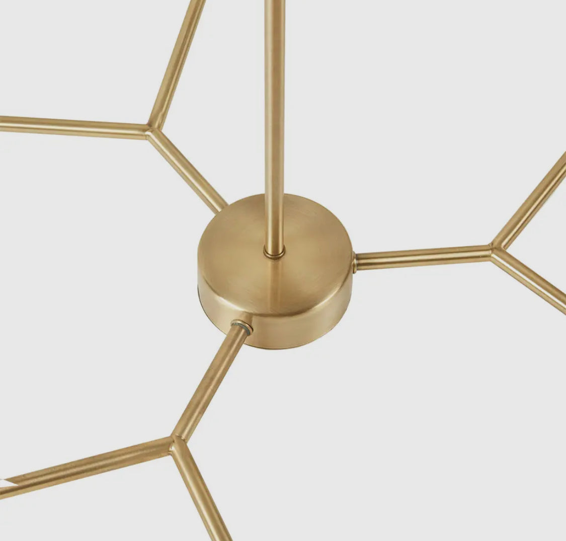 Modern Gold 6-light Contemporary Chandelier