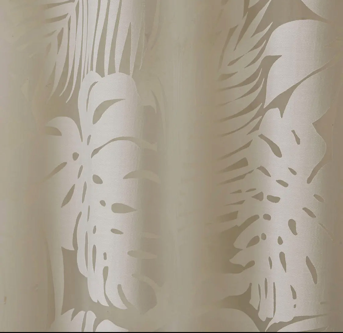 Leilani Palm Leaf Burnout Window Panel