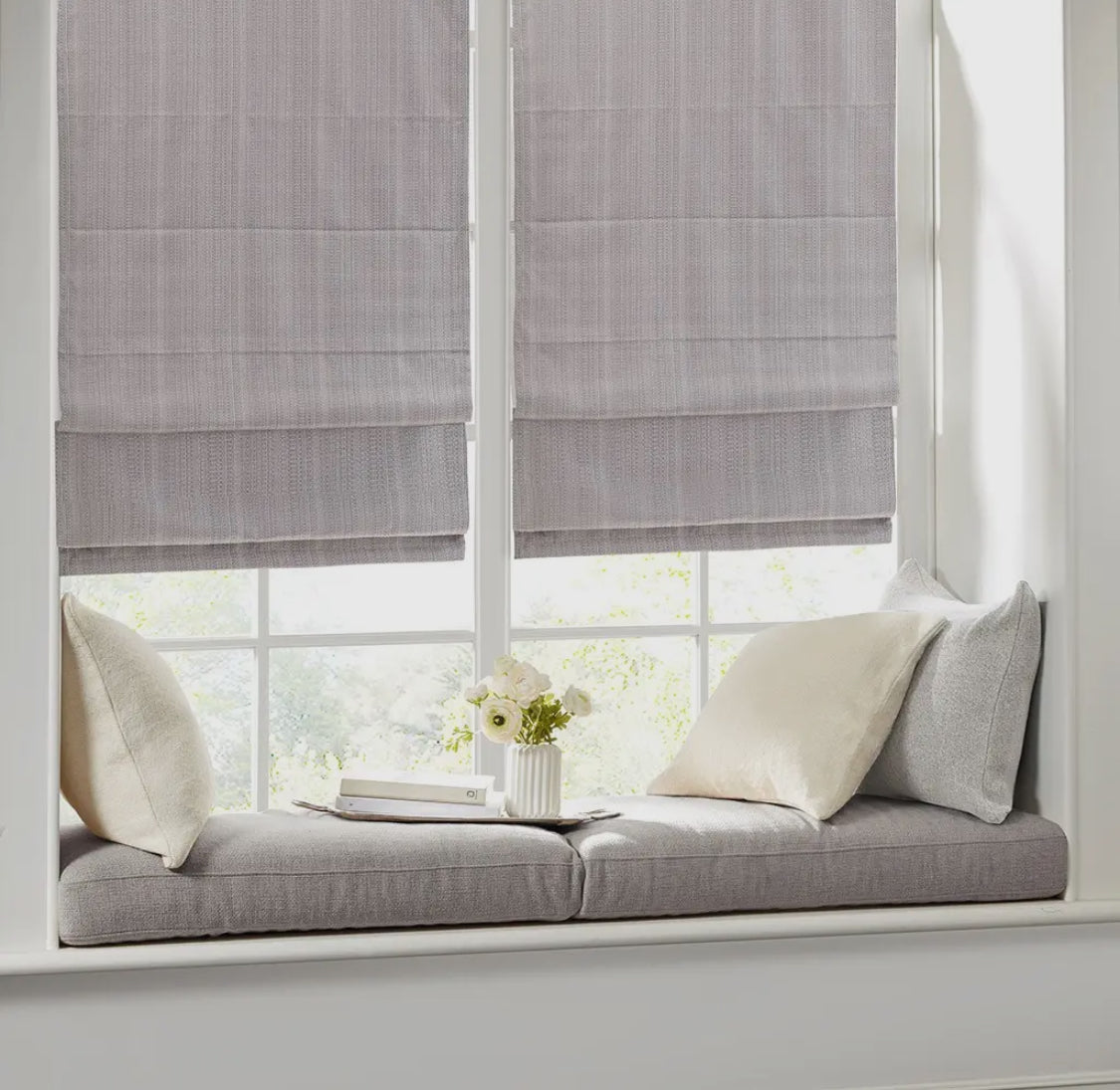 Basket weave Cordless Roman shade