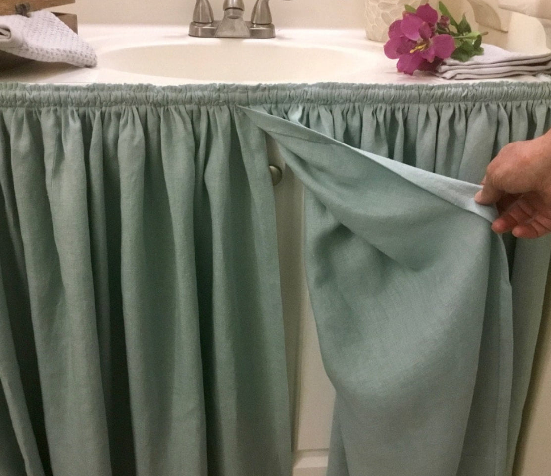 Linen Sink Skirt