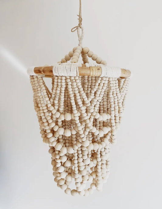 Boho Beach Bead Chandelier