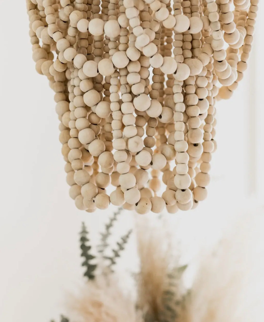 Boho Beach Bead Chandelier