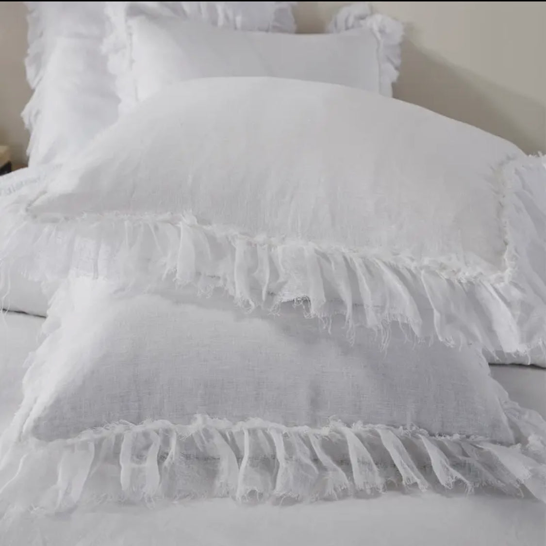 Belgian Linen Ruffle Duvet Cover