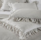 Belgian Linen Ruffle Duvet Cover