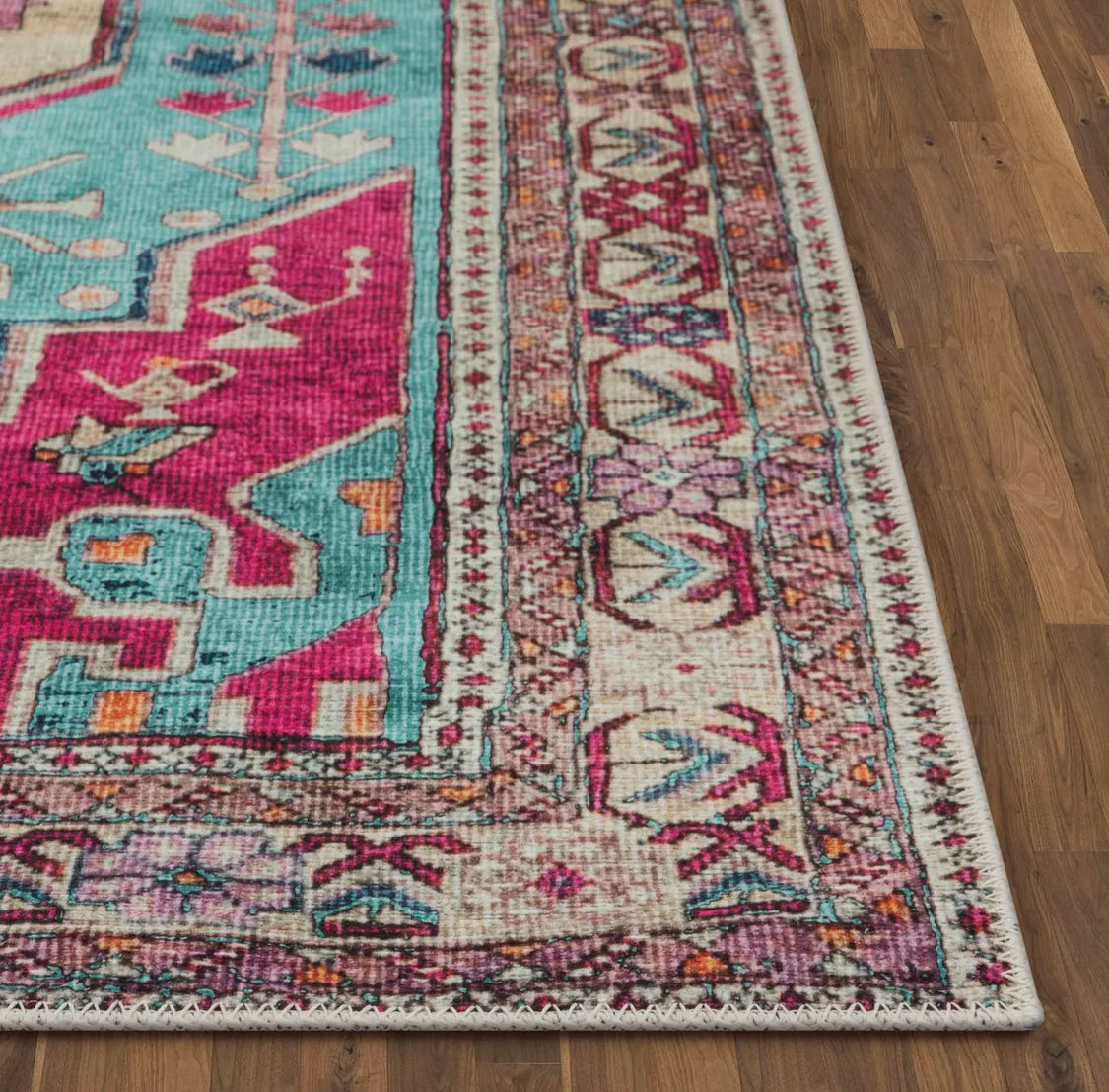 Washable Vintage Bohemian Rug