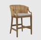 Handcrafted Natural Rattan Counter Stool