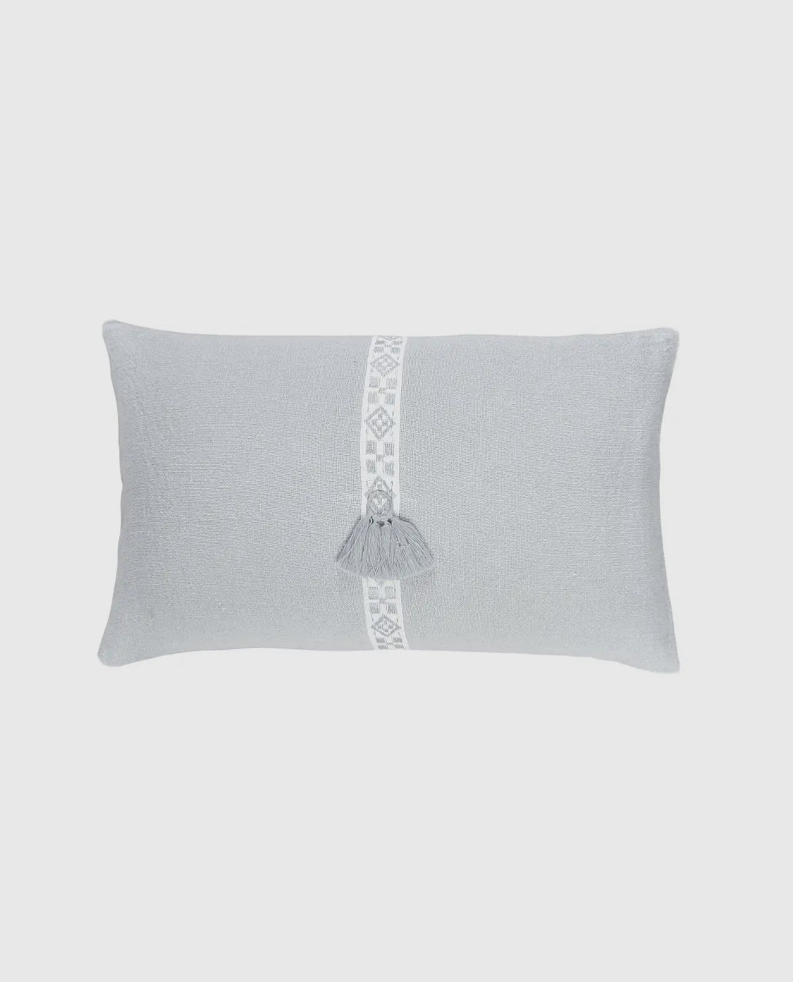 Geo Trim Linen Pillow