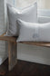 Geo Trim Linen Pillow