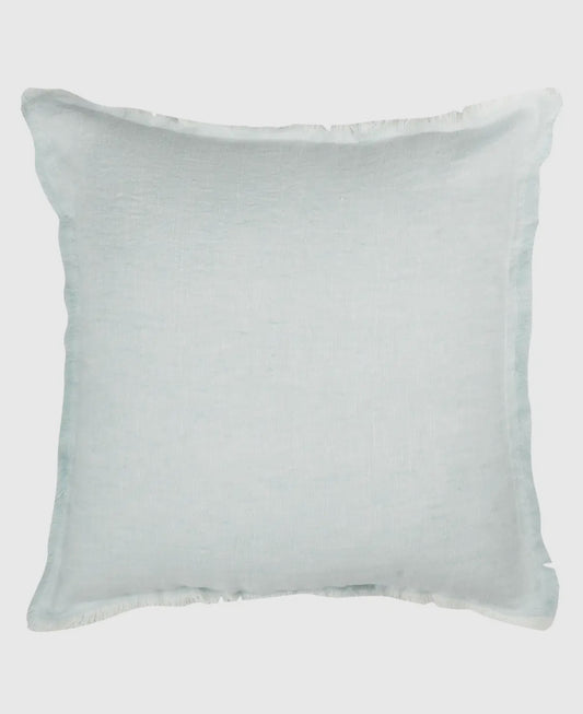 Light Aqua Linen Pillows