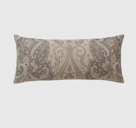 Natural Tan Paisley Bolster