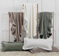 Satin Ruffled Edge Velvet Throw Blanket