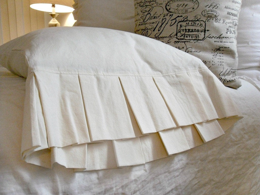 Flirty Pleated Cotton Pillow Shams