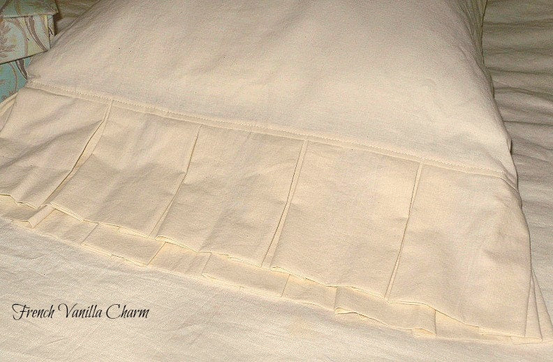 Flirty Pleated Cotton Pillow Shams