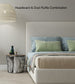 Headboard and Dust ruffle Combination