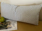 Washable Ticking lumbar Pillow Cover