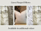 Flanged 100% Washed Linen Pillow Covers